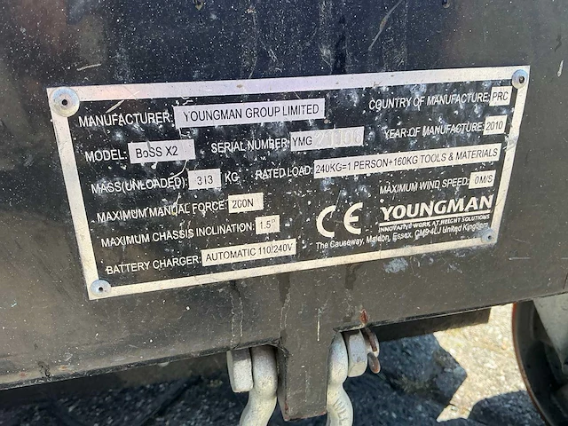 2010 youngman boss x2 hoogwerker - afbeelding 9 van  9