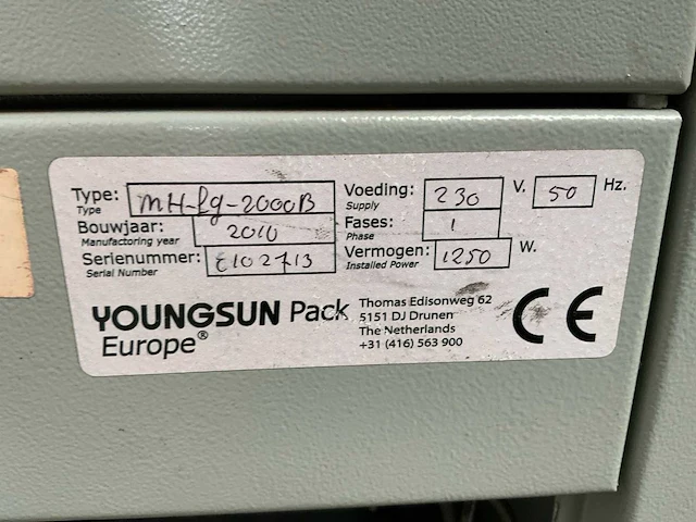 2010 youngsun pack mh-lg-2000b palletfoliewikkelaar - afbeelding 4 van  12