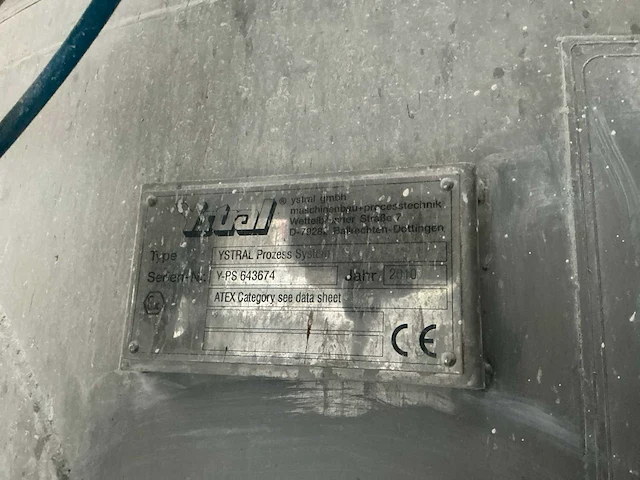 2010 ystal ystal proces system rvs tank met mixer - afbeelding 5 van  17
