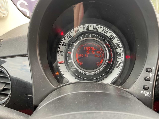 2011 - fiat - 500 - 1.2 lounge - personenauto - afbeelding 7 van  16