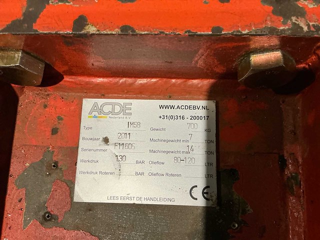 2011 acde im58 hydrolisch breekhamer - afbeelding 8 van  8