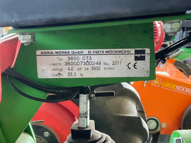 2011 agria 3600 tuinfrees - afbeelding 2 van  10