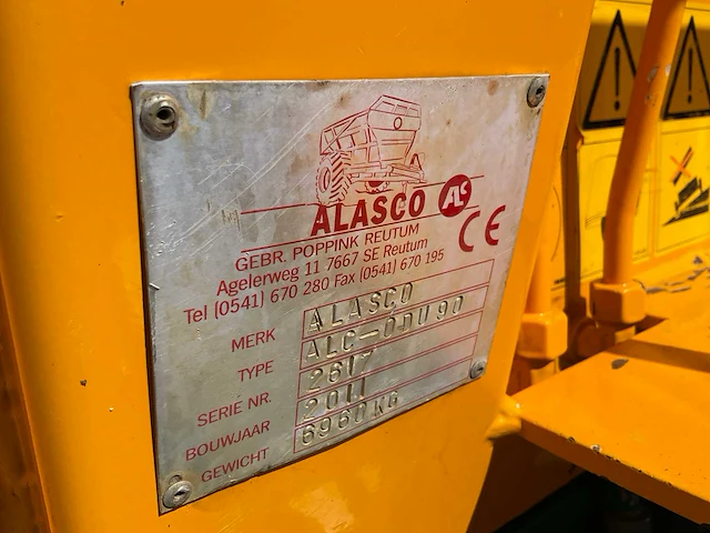 2011 alasco alc-odu90 gronddumper - afbeelding 11 van  19