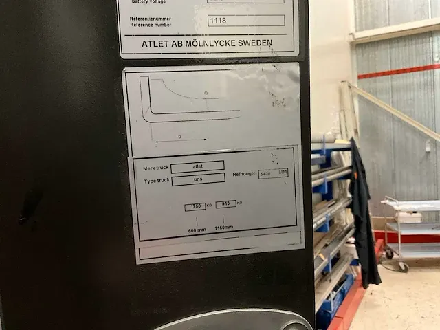 2011 atlet uns200dtfvxe540 reach truck - afbeelding 6 van  17