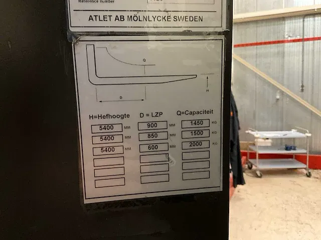 2011 atlet uns200dtfvxf540 reach truck - afbeelding 4 van  13