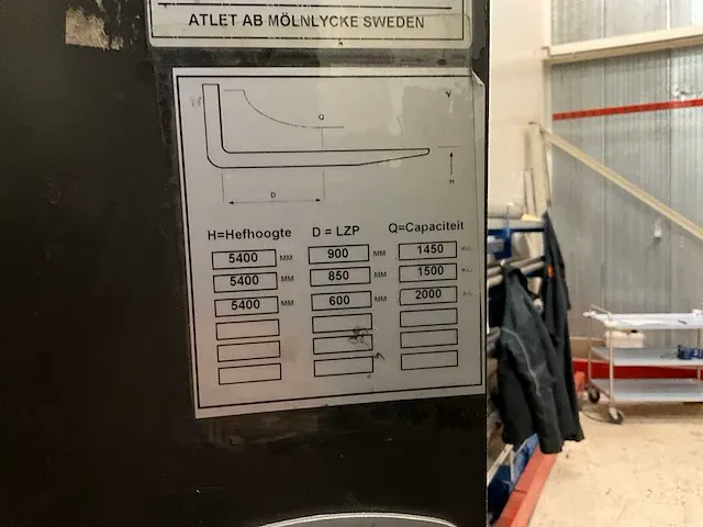 2011 atlet uns200dtfvxf540 reach truck - afbeelding 4 van  16