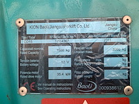 2011 baoli/kion cd15 vorkheftruck - afbeelding 8 van  16