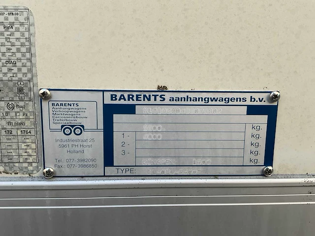2011 barents bl-opl-5500f oplegger - afbeelding 3 van  11