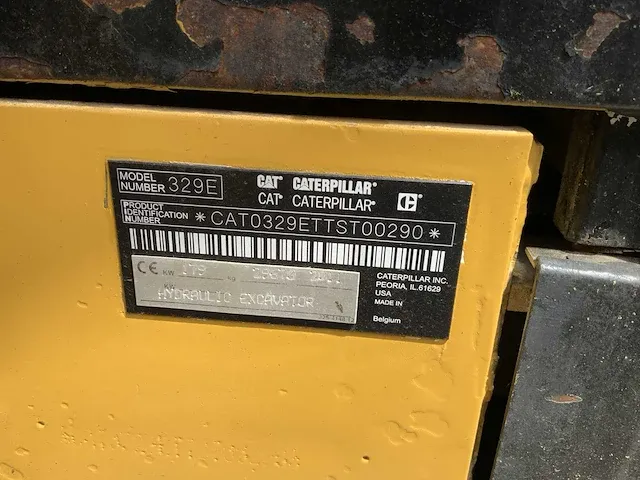 2011 caterpillar 329e rupsgraafmachine - afbeelding 9 van  46