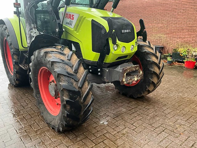 2011 claas arion 420 vierwielaangedreven landbouwtractor met voorlader - afbeelding 4 van  40