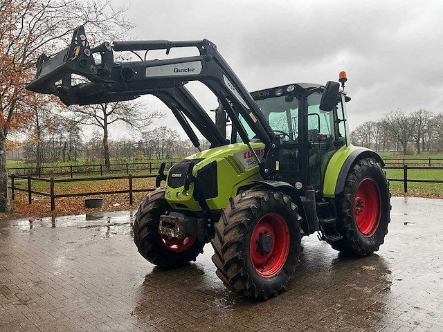 2011 claas arion 420 vierwielaangedreven landbouwtractor met voorlader - afbeelding 1 van  40