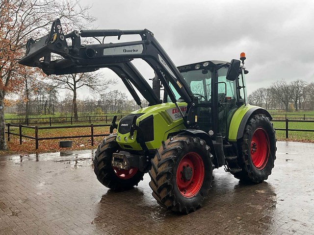 2011 claas arion 420 vierwielaangedreven landbouwtractor met voorlader - afbeelding 12 van  40