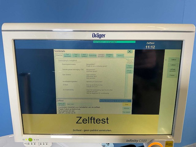 2011 dräger zeus anesthesietoestel - afbeelding 7 van  9