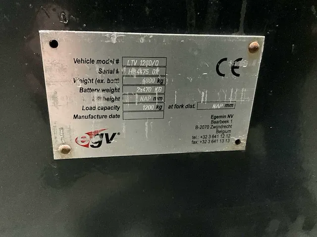 2011 egemin ltv 1200/0 agv-transporter - afbeelding 13 van  49