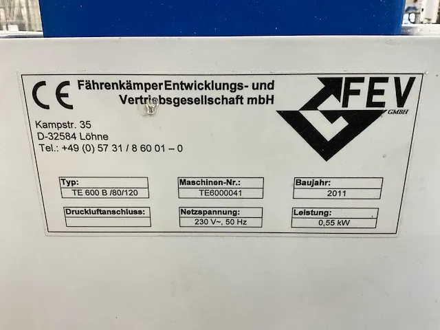 2011 fev te 600 b /80/120 wikkel van de rekfolie - afbeelding 8 van  8