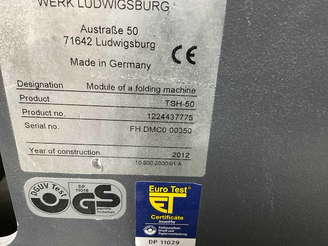 2011 heidelberg kh-78/82 volautomatische combi vouwmachine - afbeelding 17 van  35