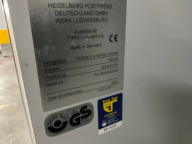 2011 heidelberg kh-78/82 volautomatische combi vouwmachine - afbeelding 25 van  35