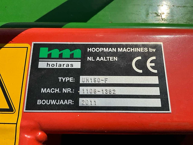 2011 holaras um150-f uien loofklapper - afbeelding 14 van  21