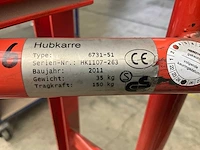 2011 hubkarre 6731-51 steekwagen met hefplateau - afbeelding 5 van  5