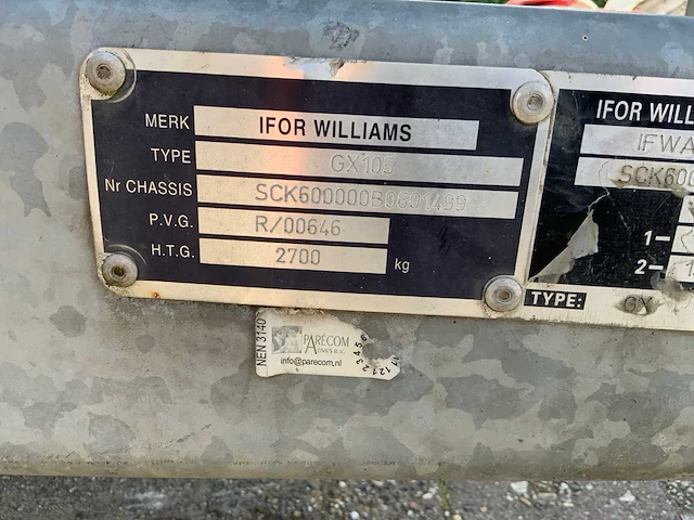 2011 ifor williams trailers machine transport aanhangwagen - afbeelding 3 van  12