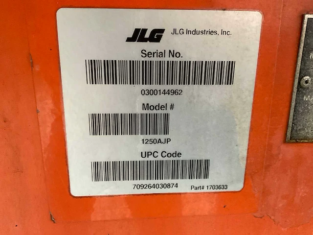 2011 jlg 1250 ajp hoogwerker - afbeelding 5 van  20