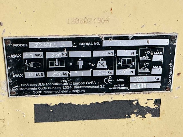 2011 jlg 3246es hoogwerker - afbeelding 13 van  20