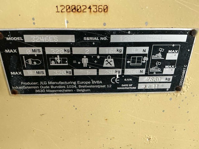 2011 jlg 3246es hoogwerker - afbeelding 15 van  22