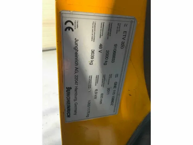 2011 jungheinrich etv 320 reach truck - afbeelding 12 van  14