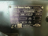 2011 linde h50d-01 vorkheftruck - afbeelding 9 van  17