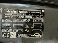 2011 linde h50d-01 vorkheftruck - afbeelding 7 van  15