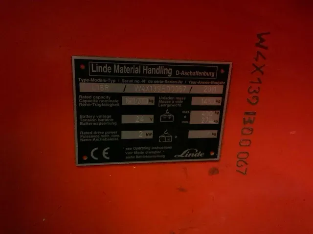 2011 linde l16r zitstapelaar - afbeelding 12 van  14