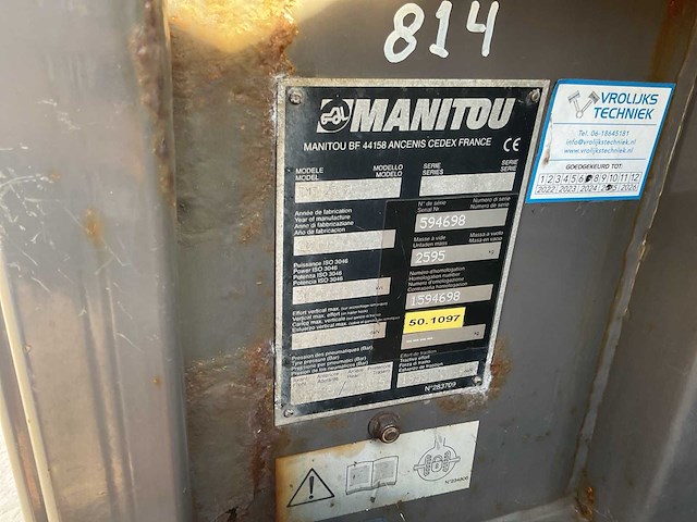 2011 manitou tnt25s meeneemheftruck - afbeelding 12 van  12