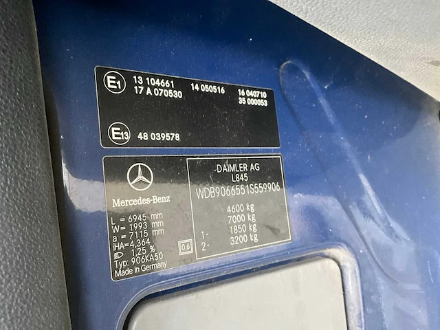2011 mercedes-benz sprinter 416 2.2 cdi 432 hd bedrijfswagen - afbeelding 20 van  30