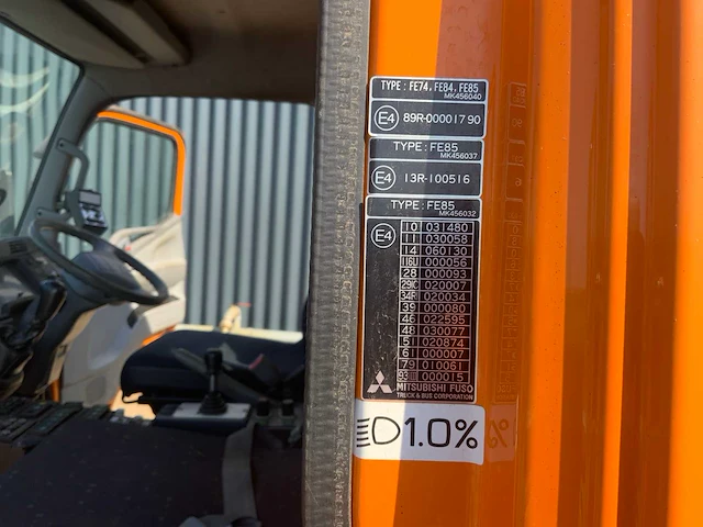 2011 mitsubishi brock sl140/2 straatveegmachine - afbeelding 41 van  66