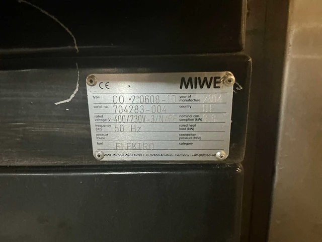 2011 miwe ae6.0604 en co 2.0608-10 bakkerijoven - afbeelding 3 van  12