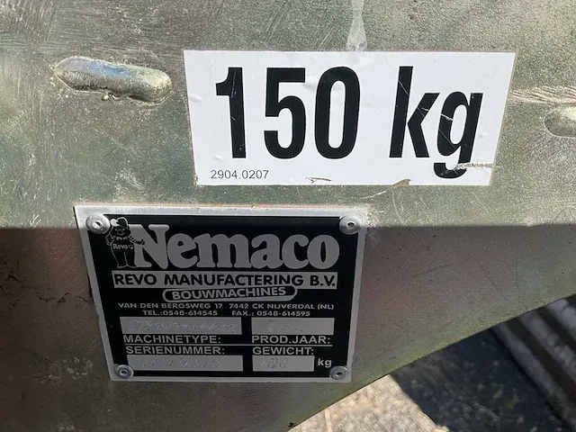 2011 nemaco straatmaker vacuümheffer - afbeelding 7 van  7