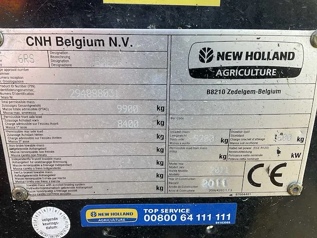 2011 new holland bb9080 6rs balenpers - afbeelding 25 van  35