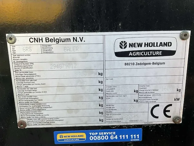 2011 new holland bb9080 6rs balenpers - afbeelding 21 van  31