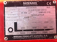 2011 nissan 25 vorkheftruck - afbeelding 8 van  16