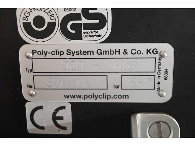 2011 poly-clip dcd 600 sluitmachine - afbeelding 4 van  7