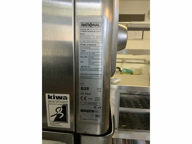 2011 rational scc we 61g selfcooking center - afbeelding 11 van  13