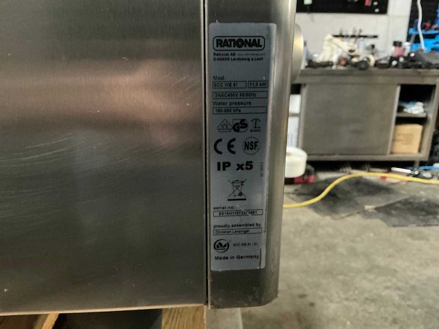 2011 rational sekfcooking white efficency 61e combisteamer (scc, we) - afbeelding 3 van  11