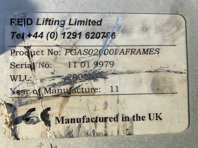 2011 reid lifting limited porta gantry aluminium portaalkraan - afbeelding 2 van  10