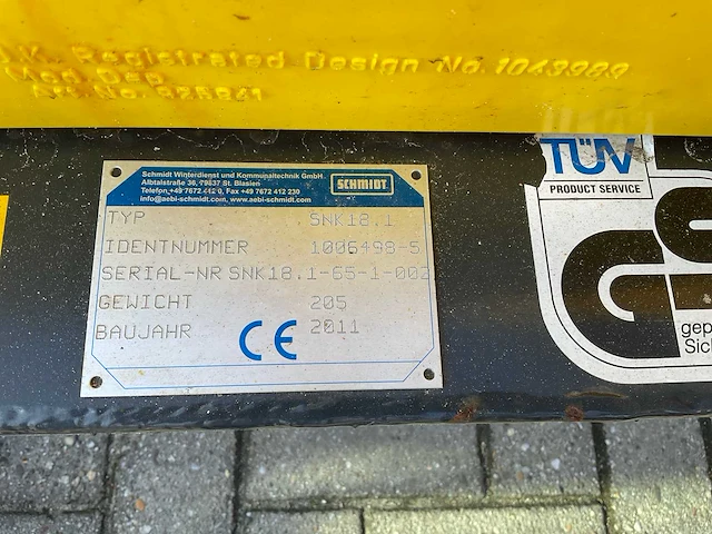2011 schmidt nido snk18.1 sneeuwschuif - afbeelding 10 van  10