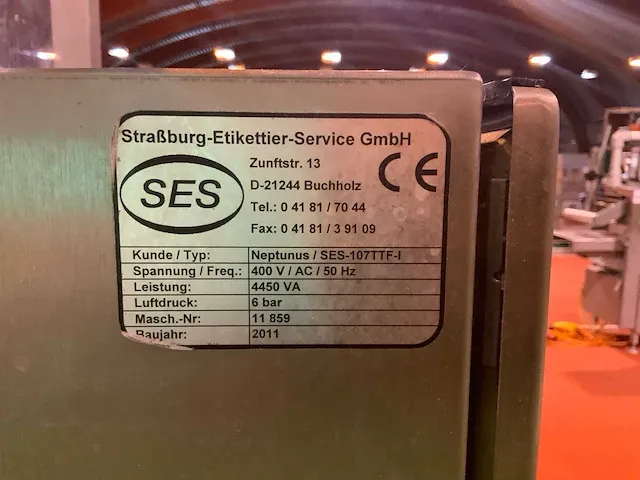 2011 ses ses-107ttf-1 print- en etiketteermachine - afbeelding 8 van  10