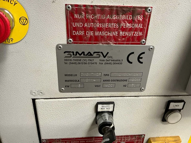 2011 simasv digit 2p t22scanja horizontale buigmachine - afbeelding 6 van  10