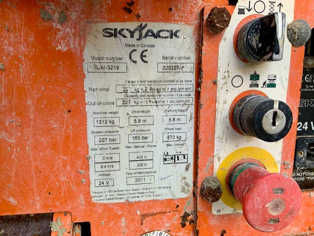 2011 sky jack sjiii3219 hoogwerker - afbeelding 7 van  20