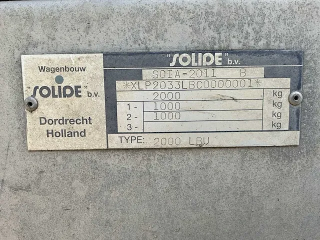 2011 solide 2000 lbu aanhangwagen - afbeelding 3 van  11