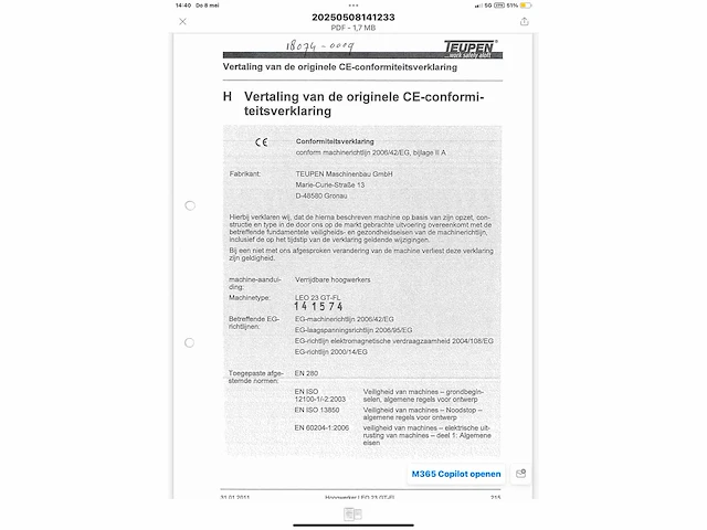 2011 teupen leo23gt compacte spin rupshoogwerker - afbeelding 17 van  25