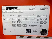 2011 teupen leo23gt compacte spin rupshoogwerker - afbeelding 30 van  36
